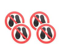 JOINPAYA Pegatinas de Advertencia Prohibido 4 Unidades Adhesivas Resistentes para Interiores y Exteriores Material Duradero y Color Brillante Señal de Seguridad para Fábricas y Obras