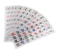 JOINPAYA Pegatinas de Fechas para Planificador Anual 365 Días 1 Juego de Pegatinas Numéricas para Calendario Papel Washi Resistente Accesorio para Agendas Cuadernos y Organización