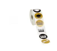 JOINPAYA Pegatinas para Fiesta de Graduación Redondas 2 Rollos 25 MM Autoadhesivas, Ideales para y Papelería Escolar