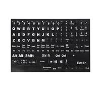 JOINPAYA Pegatinas para Teclado Inglés en PVC Negro Hoja de 1 Diseño Especial y Fácil Aplicación para Teclado de Portátil