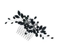 JOINPAYA Peineta de Cristal Oscura para Boda Gemas de Imitación, Accesorio de Cabello para Novia y Dama de Honor, Diseño Delicado para Eventos Obsequios