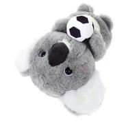 JOINPAYA Peluche de Koala Gris de 22 CM Bufanda de Hojas Verdes Muñeco de Peluche Suave para Decoración y Obsequio Juguete de Felpa para Uso Diario Habitaciones y Oficinas