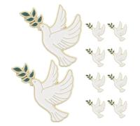 JOINPAYA Pin de Solapa de Paloma Rama de Olivo y Aleación Antioxidante, 12 Piezas para Trajes Formales y Ropa Diaria