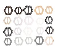JOINPAYA Pinzas de Resina para Bufandas y Camisas de Mujer, Hebilla Decorativa Elegante, 20 Piezas Diseño Chic y Tamaño de 2.5 Cm y 3 Cm para Ropa Femenina Varios estilos