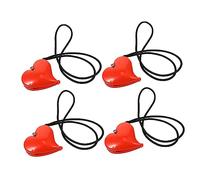 JOINPAYA Pinzas Multifuncionales para Cochecito de Ñiño Forma de Corazón, 4 Piezas Rojas, Sujetador de Manta Antideslizante para Ñiño, Accesorios Seguros para Paseo y Lactancia