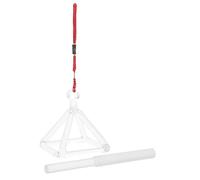 JOINPAYA Pirámide Cantora de Cristal de Cuarzo 7,5 Cm 2 Piezas Varilla de Percusión para Musicoterapia, Meditación y Sanación, Herramienta Terapéutica para Chakras y Varios estilos