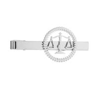 JOINPAYA Pisacorbatas Hombre Acero Inoxidable Balanza De La Justicia Elegante Y Minimalista Sujeción Segura Para Camisa Accesorio Para Hombres Jueces Tribunal Y Bodas