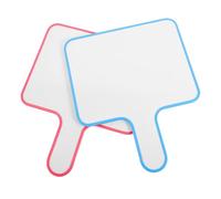 JOINPAYA Pizarra Blanca Portátil Doble Cara Pequeña 2 Unidades Marco Azul y Rosa para Puntuación, Tablero de Mano Reutilizable para Jueces, Subastas y Uso Educativo