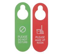 JOINPAYA Placa Colgante para Puerta 2 Unidades 8X25 CM Doble Cara No Molestar PVC Resistente para Hoteles Bares y Oficinas Etiqueta Decorativa para Colgar Puerta