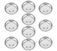JOINPAYA Placa de Acero Inoxidable para Pellets de Humo 8 CM Bandeja para Producción Cinematográfica Soporte Reutilizable 10 Unidades para Sesiones Fotográficas y Efectos Obsequios