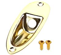 JOINPAYA Placa De Conexión De Guitarra Dorada Conector Resistente Al Desgaste Para Guitarra Eléctrica Accesorio Práctico Para Salidas Escenario