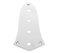 JOINPAYA Placa de Control de Bajos de Metal Eléctrico de Guitarra Eléctrica Equipo de Control de Bajos para Montaje de Eléctricos Placa de Protección de Plata