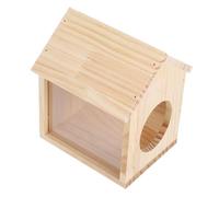 JOINPAYA Plataforma De Alimentación De Agua para Hámsteres Casa De Madera para Hámster Escondite para Jaula Pequeña para Animales Pequeños Plataforma para Hámster Casa