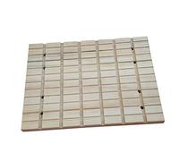 JOINPAYA Plataforma De Molienda para Mascotas De Madera Natural Rascador De Colores Primarios Ranuras Cuadradas Juguete para Hámster y Ardilla Pequeña para Jaulas De Mascotas