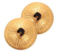 JOINPAYA Platillos de Dedo para Danza del Vientre de Cobre, 2 Piezas, Diseño Egipcio Grabado, Tamaño Pequeño y Ligero, Accesorio para Interpretación y Baile de Percusión Manual