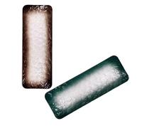 JOINPAYA Platos de Sushi 2 Piezas Rectangulares Japoneses, de Cerámica | Superficie Lisa, Apilado Práctico que Ahorra Espacio, para Sashimi y Bocados de Carne, Uso en Mesa