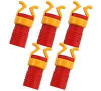 JOINPAYA Porta Tornillos para Herramientas de Carpintería Estructura Resistente y Fiable Abrazaderas de Tornillo Manual Abs en Color Rojo Pack de 5 Piezas