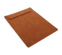 JOINPAYA Portapapeles A4 de Piel Marrón para Oficina y Conferencias Carpeta Separadores y Tablero Rígido para Escritura Portadocumentos Portátil para Gestión de Archivos y Soporte de