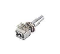 JOINPAYA Potenciómetro Concéntrico B50k Para Guitarra Potenciómetro De Volumen y Tono Fijador Incluido Color Plateado Accesorio Electrónico Para Guitarra Eléctrica Reemplazo De Graves Pg324