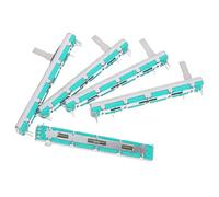 JOINPAYA Potenciómetro Deslizante Doble Canal B10k 75 Mm, Kit 5 Unidades, Módulo Lineal Ajustable para Proyectos de Electrónica, Control Deslizante para Guitarra, Amplificador y Robótica