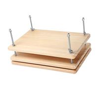 JOINPAYA Prensa de Libros de Madera Abrazadera de Libro para Encuadernación, Fuerza Óptima de Sujeción y Diseño Seguro para Pegar Espinas y Prensar Tofu Casero