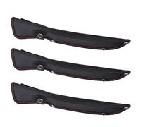 JOINPAYA Protector de Cuchilla Negra de Tela Oxford Refuerzo de Borde, Resistente al Desgaste Diario, Funda para Cuchillos de Cocina y Actividades al Aire Libre, Pack de 3 Piezas