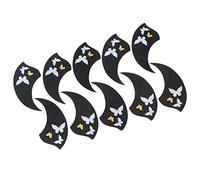 JOINPAYA Protector de Ukelele Adhesivo en Forma de Alas, 10 Piezas, Placa Antirayaduras Decorativa para Ukelele, Accesorio Musical Resistente y Fácil de Aplicar para Protección Efectiva