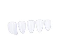 JOINPAYA Protectores De Uñas Para Pipa y Guzheng, Púas Transparentes De Pc Resistentes y Duraderas, Tamaño Grande, Color Azul Claro, Accesorio Profesional Para Práctica y Ejecución Musical