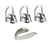 JOINPAYA Púa De Pulgar Ajustable De Acero Inoxidable Para Banjo y Guitarra Acústica, 4 Piezas, Diseño Ahuecado Cómodo y Transpirable, Kit De Púas Para Músicos