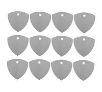 JOINPAYA Púas De Guitarra Inoxidable Grandes Triangulares, Set De 12 Piezas, Selección Para Dedos, Resistente Al Desgaste, Aptas Para Guitarra Eléctrica, Accesorios Musicales