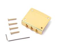 JOINPAYA Puente de Guitarra de 3 Cuerdas de Metal Dorado con 4 Tornillos, Altura Ajustable y Diseño Vintage, Accesorio Guitarra Eléctrica, Compatible con Jazz y Uso Profesional