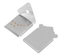 JOINPAYA Puente de Mandolina Metálico de 8 Cuerdas Cordal para Mandolina Cromado Plateado Accesorio Musical para Instrumento Tradicional Repuesto Compatible