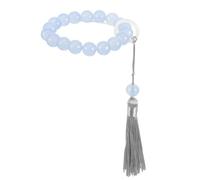 JOINPAYA Pulsera de Cuentas de Oración Compacta de Vidrio Adorno de Hilo, Adecuado para Uso en Festivales y Plegarias