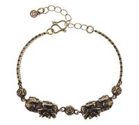 JOINPAYA Pulsera de Pi Yao de Latón Vintage, Pulsera Tradicional China para Hombre y Mujer, Amuleto Feng Shui de Buena Suerte, Obsequio para San Valentín y Año, Estilo Retro