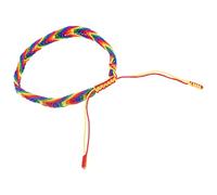 JOINPAYA Pulsera Tejida Colorida Unisex Ajustable Arcoíris para Orgullo Lgbt Brazalete Trenzado Artesanal para Amistad y Uso Diario