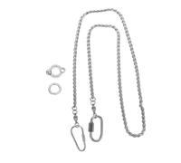 JOINPAYA Pulsera Tobillera para Pájaros de Acero Inoxidable Cadena Ancha con Cierre para Pies de Correa para Mascotas como Periquitos y Cotorras