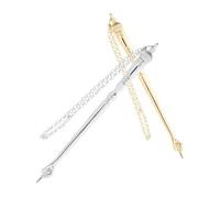 JOINPAYA Puntero de Lectura Torá Judía Metálico 17 Cm Dorado y Plateado, Marcador Bíblico para Adultos, Herramienta Precisa para Estudio Religioso en Casa, Escuela y Viajes (2 Piezas)