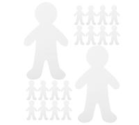 JOINPAYA Recortes de Muñecos de Cartón Blancos para Manualidades Infantiles Figuras Humanas de Papel sin Pintar 40 Piezas para DIY Artístico y Proyectos Escolares Aula