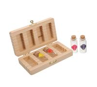 JOINPAYA Recuerdo De Cabello Fetal Para Bebés Caja Para Dientes De Leche y Cabello Fetal Caja De Madera Para Guardar Recuerdos Colección De De Primera Infancia