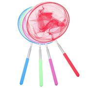 JOINPAYA Red Telescópica de Acero Inoxidable y Red de Pesca para Niños, 85 Cm, Antideslizante, para Atrapar Insectos y Mariposas, Juguetes al Aire Libre, Juego de 4 Piezas (azul, Morado,