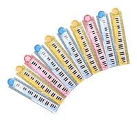 JOINPAYA Regla Plegable para 30 CM Diseño de Piano Regla Multifunción de Plástico Seguro Accesorio Escolar Portátil para Estudiantes Paquete de 20 Piezas en Colores Color Aleatorio