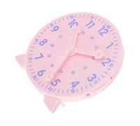 JOINPAYA Reloj de Enseñanza Infantil Rosa con Manecillas Enlazadas Educativo para Aprender Leer la Hora y Gestionar el Preescolar y Primaria