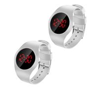 JOINPAYA Reloj LED para Niños Digital, Pulsera Ajustable en Color Claro, Ultradelgado, Unisex para Estudiantes, Uso Diario y Escolar, Paquete 2 Unidades, Pantalla Fácil de Leer