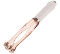 JOINPAYA Rodillo de Masaje para Dedos de Mano Ajustable 4 Rodillos, Herramienta Ergonómica para Aliviar Fatiga y Tensión en Articulaciones, Uso Diario en Oficina y Hogar, Color Marrón