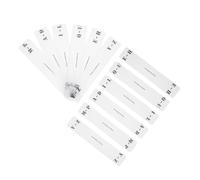 JOINPAYA Separadores de Discos de Vinilo Acrílico Transparente 12 Unidades Etiquetas Horizontales y Verticales Organizador Alfabético para Vinilos y Cds Clasificación Rápida y Orden