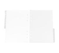 JOINPAYA Separadores de Pestañas Translúcidos de Plástico A5 12 Páginas 6 Agujeros para Planificador Divisores Portátiles para Índice y Organizador de Cuadernos