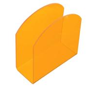 JOINPAYA Servilletero de Cocina Acrílico Transparente para Escritorio, Soporte Decorativo de Servilletas Naranja, Compacto y Resistente para Bar, Restaurante y Comedor, Porta Pañuelos