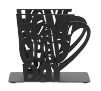 JOINPAYA Servilletero de Hierro Negro Diseño de Letra Americana, Soporte Vertical para Servilletas de Mesa, Dispensador Decorativo para Cocina y Cafetería, 1 Unidad, Accesorio Organizador