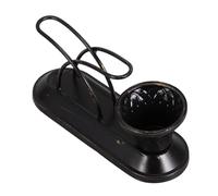 JOINPAYA Servilletero de Mesa Metálico Estilo Retro Negro, Soporte para Caja de Pañuelos y Tarro para Palillos, Dispensador de Servilletas Estable para Cocina y Comedor, Accesorio