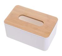 JOINPAYA Servilletero Rectangular de Madera Tapa Grande para Pañuelos, Caja Porta Pañuelos para Escritorio y Sala de Estar, Funda de Papel para Oficina y Hogar, Almacenamiento Práctico